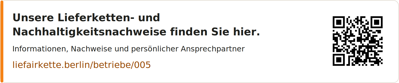 Unsere Lieferketten- und Nachhaltigkeitsnachweise finden Sie hier – Profil-Link und QR-Code für Axel Völker e.K. Holzvertrieb