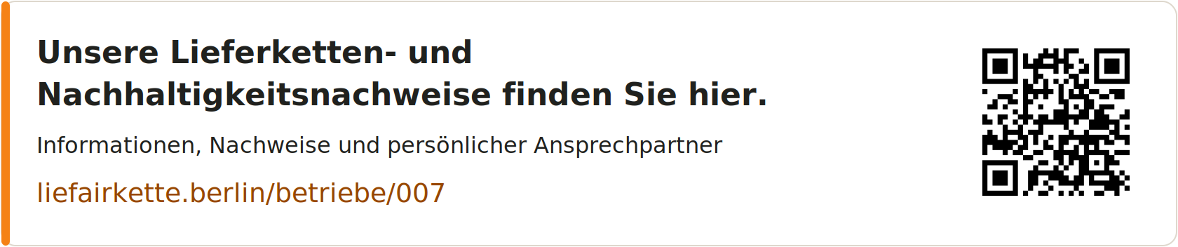 Unsere Lieferketten- und Nachhaltigkeitsnachweise finden Sie hier – Profil-Link und QR-Code für Wellegehausen Dachdeckermeisterbetrieb GmbH