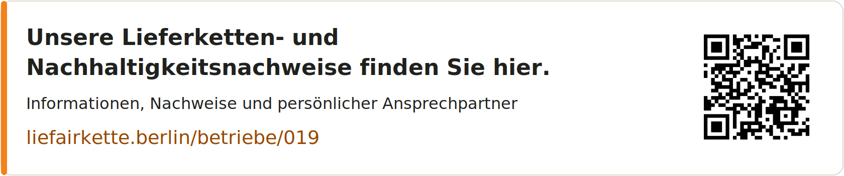 Unsere Lieferketten- und Nachhaltigkeitsnachweise finden Sie hier – Profil-Link und QR-Code für Chemnitzer Trennwände GmbH & Co. KG