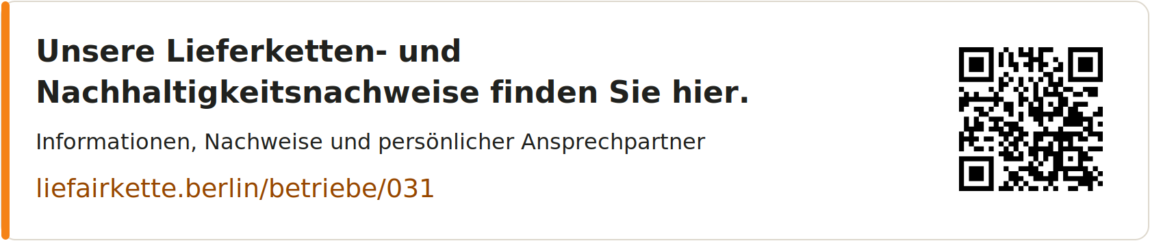 Unsere Lieferketten- und Nachhaltigkeitsnachweise finden Sie hier – Profil-Link und QR-Code für eggersmann küchen GmbH & Co. KG